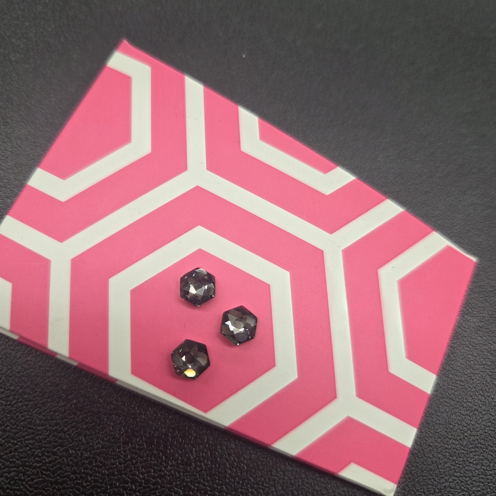 3 Origami Owl Swarovski Hex Crystals For Lockerts.